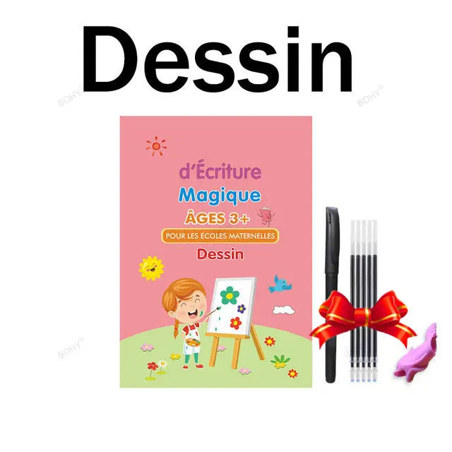 Sank Magic Practice Deutsch Übungsbuch Stift Spanisch Kalligraphie Für Kinder Kostenloses Abwischen Englisch Französisch Wiederverwendbares Schreiblernbuch Kostenloser Versand