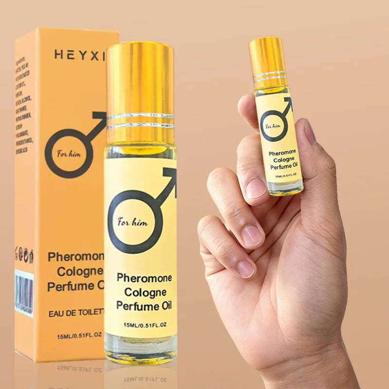 Pheromon-Kölnischwasser-Parfümöl, langanhaltender Duft für Männer und Frauen, tragbar für unterwegs, Parfüm für romantische Atmosphäre