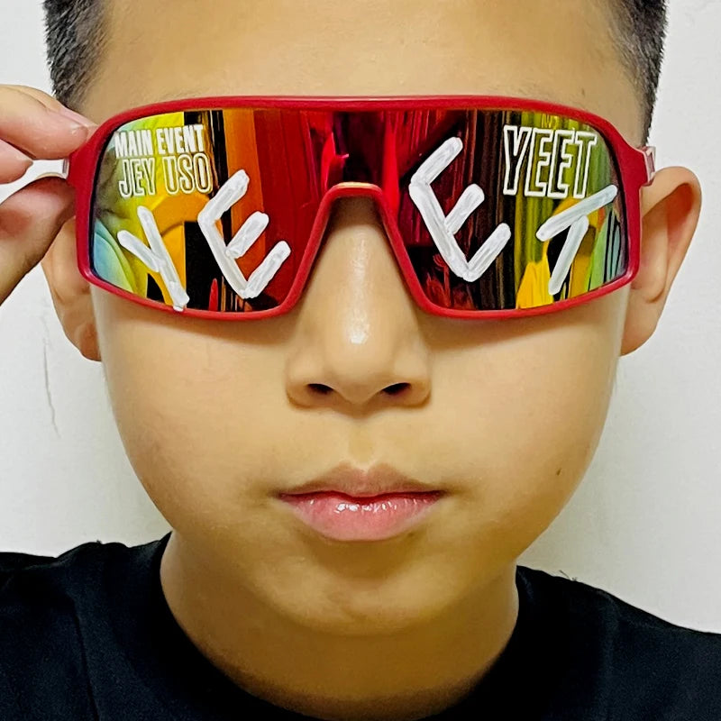 Jey Uso Yeet Sport Sonnenbrillen Kinder Brillen Blue Bloodline USOS Seltene Farben Sonnenbrille Eyewear Geschenk