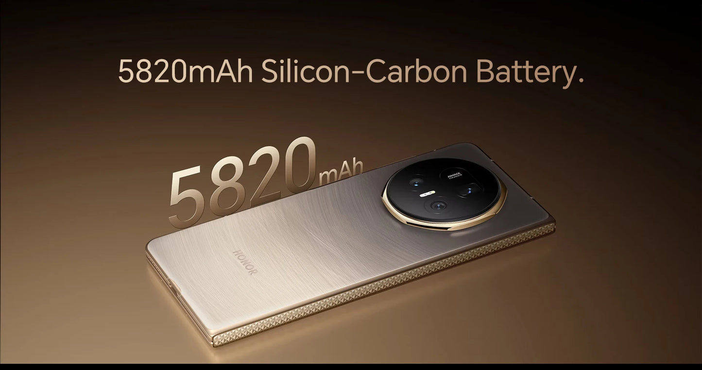 HONOR Magic V5 Version globale 5G Smartphone pliable Snapdragon 8 Elite Écran LTPO OLED 7,95 pouces Batterie 5820 mAh SuperCharge 66 W