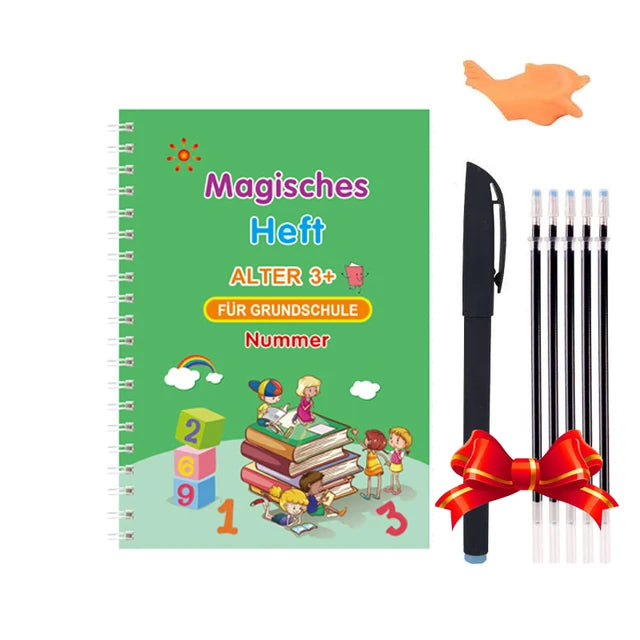 Sank Magic Practice Deutsch Übungsbuch Stift Spanisch Kalligraphie Für Kinder Kostenloses Abwischen Englisch Französisch Wiederverwendbares Schreiblernbuch Kostenloser Versand