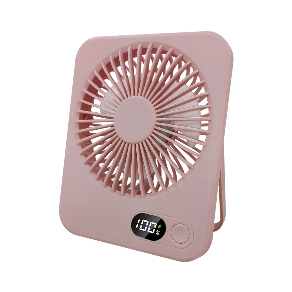 Mini ventilateur portable USB, ventilateur de bureau rechargeable, ventilateur de table pour bureau, ventilateur mural 5 vitesses, ventilateur de bureau, ventilateur portable pour étudiants, bureau, maison