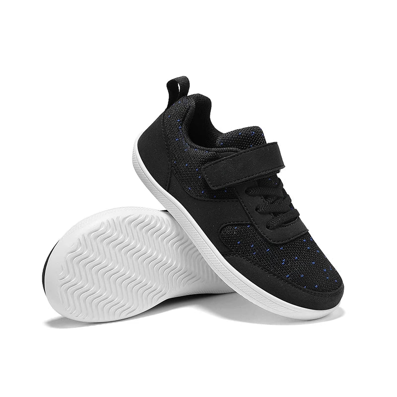Chaussures enfants à bout large, pieds nus, pour garçons et filles, baskets bébé légères en maille, chaussures de tennis artificielles pour tout-petits