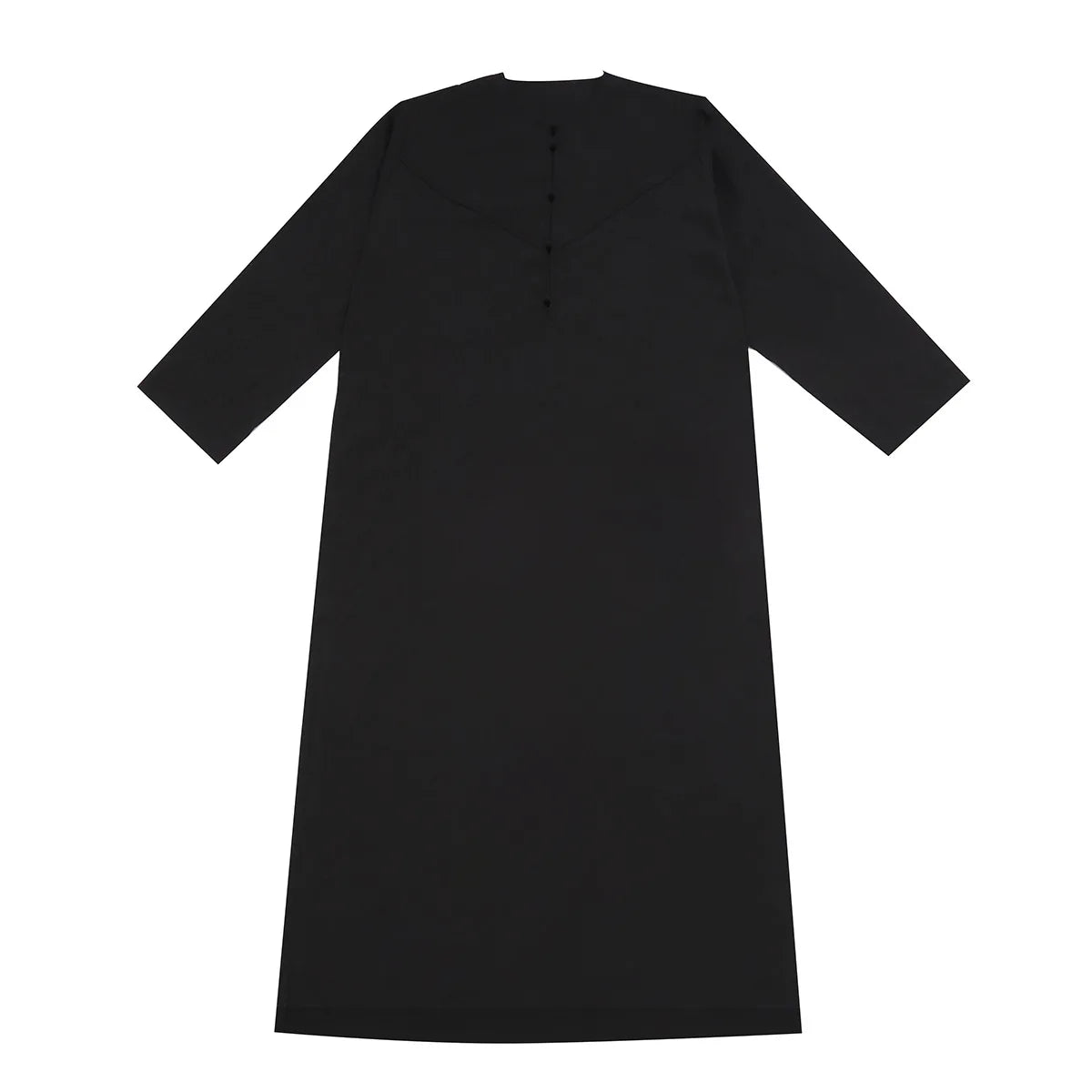 New 2024 Eid Muslim Islamic Middle East Abaya Dubai Malaysia Loose Gown Button Shirt Men Clothing Jalabiya Abayas Ramadan Caftan
