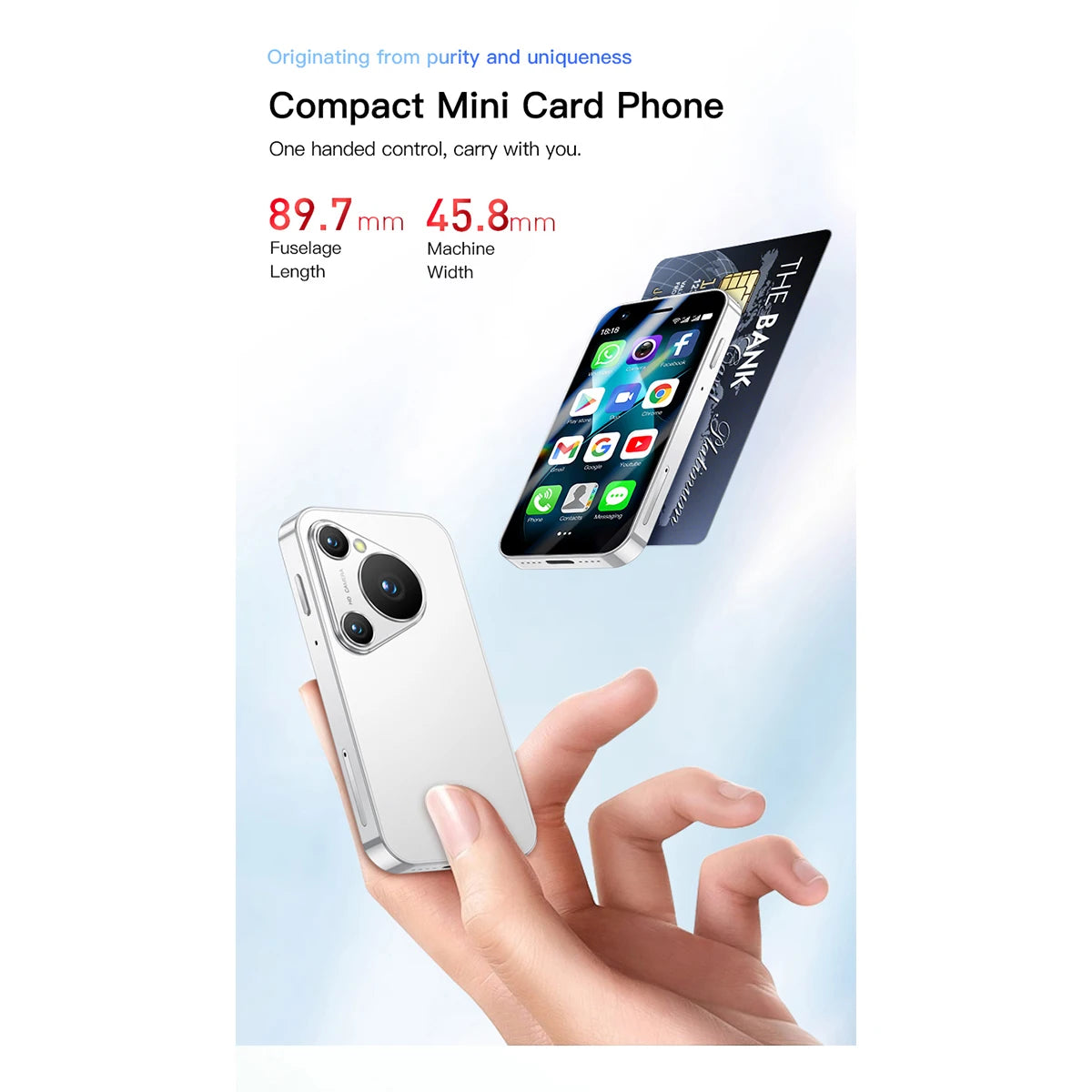 3G All-Network Mini Android Smartphone, 3.0-inch, Global Version, Supports GPS, 2+16GB, Compact and Portable
