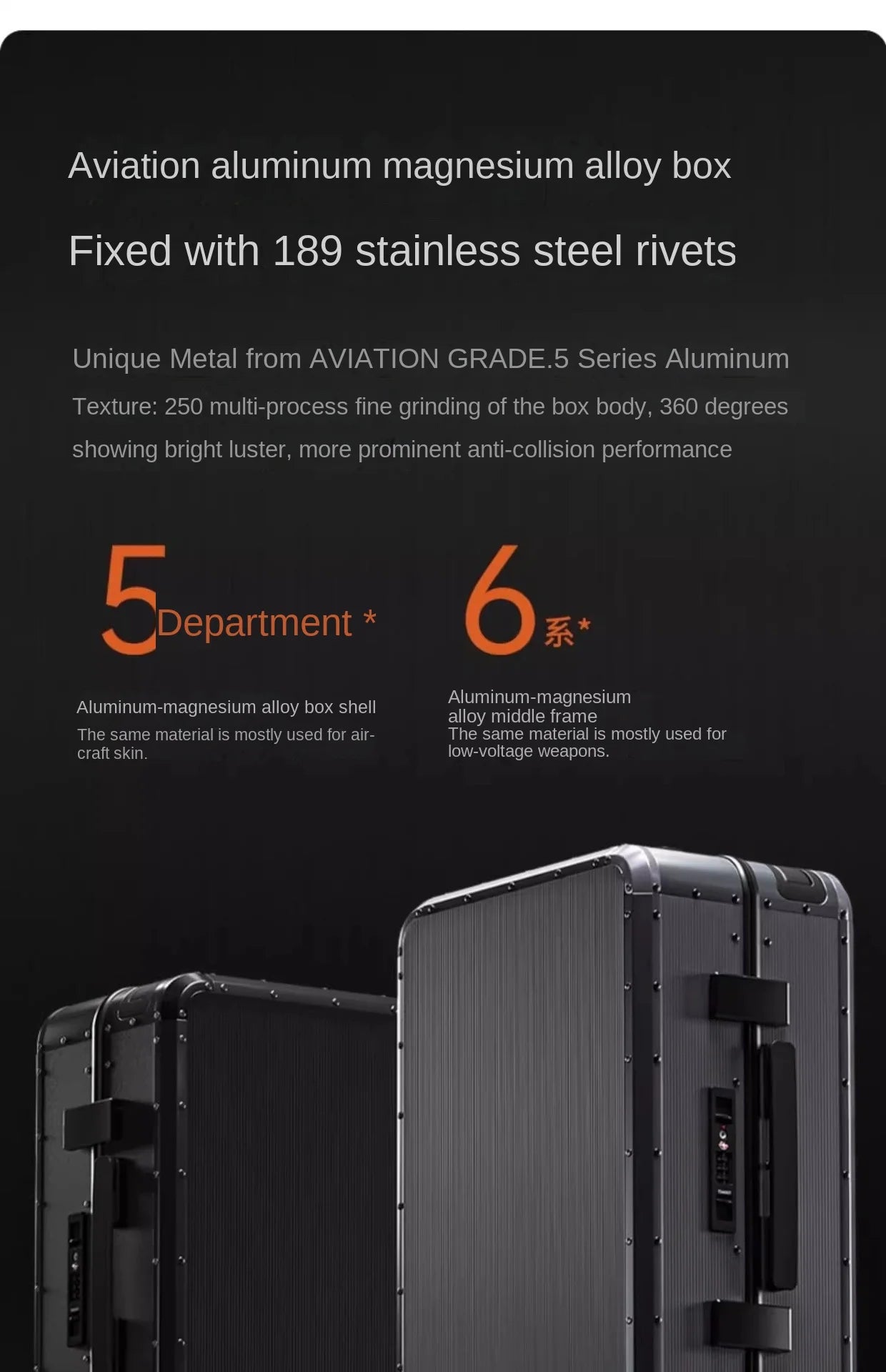 20/24 inch All aluminum-magnesium alloy Travel Suitcase Carry-On Luggage Trolley Case With Wheels Business Boarding Box
