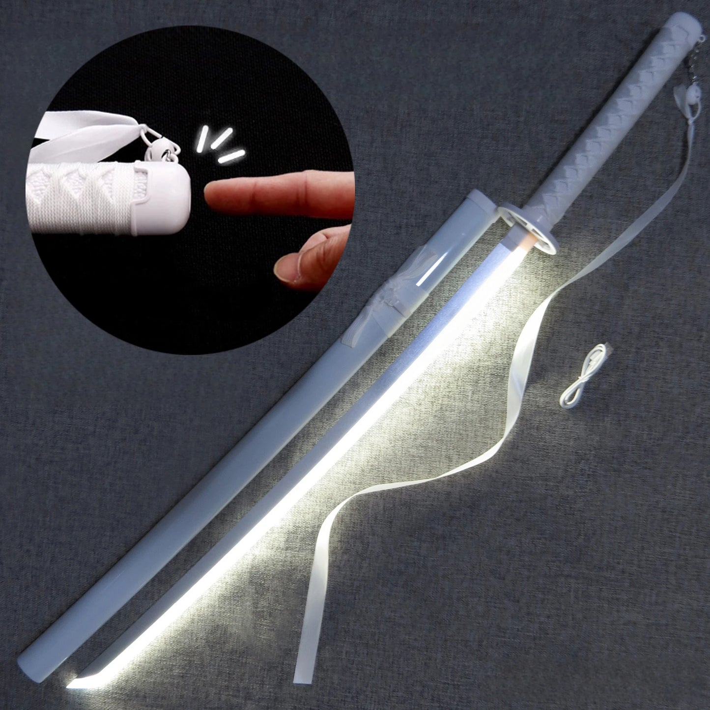 104cm Anime Bleach Katana Kuchiki Rukia Sword Cosplay Prop Wooden Ninja Knife Real Size Japanese Katana Samurai Sabre Kid Toy