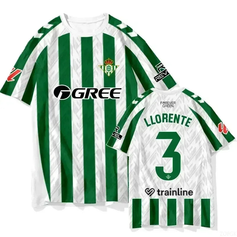 T-shirt d'entraînement de football estival, maillot de joueur de football pour adultes et enfants, vêtements de sport à séchage rapide, t-shirts Y2K décontractés, nouvelle col