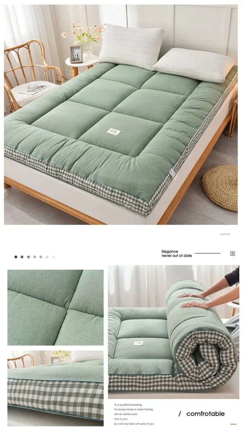 Thickened 3D Mattress Foldable Soft Tatami Cushion 90/100/120/150/180/200cm Non-slip Bed Pad for Home Bedroom Dormitory Student