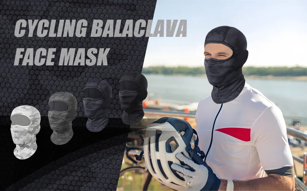 Masque intégral de refroidissement moto, cagoule respirante d'été pour motard, cache-cou pour motocross, casque de cyclisme, couvre-chef