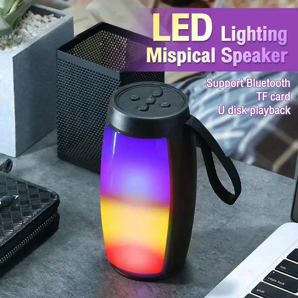 PHONEPACE Bluetooth-Lautsprecher Leistungsstarke tragbare Soundbox Subwoofer Auto-Audio Bass MP3-Player Soundsystem LED-Lichter