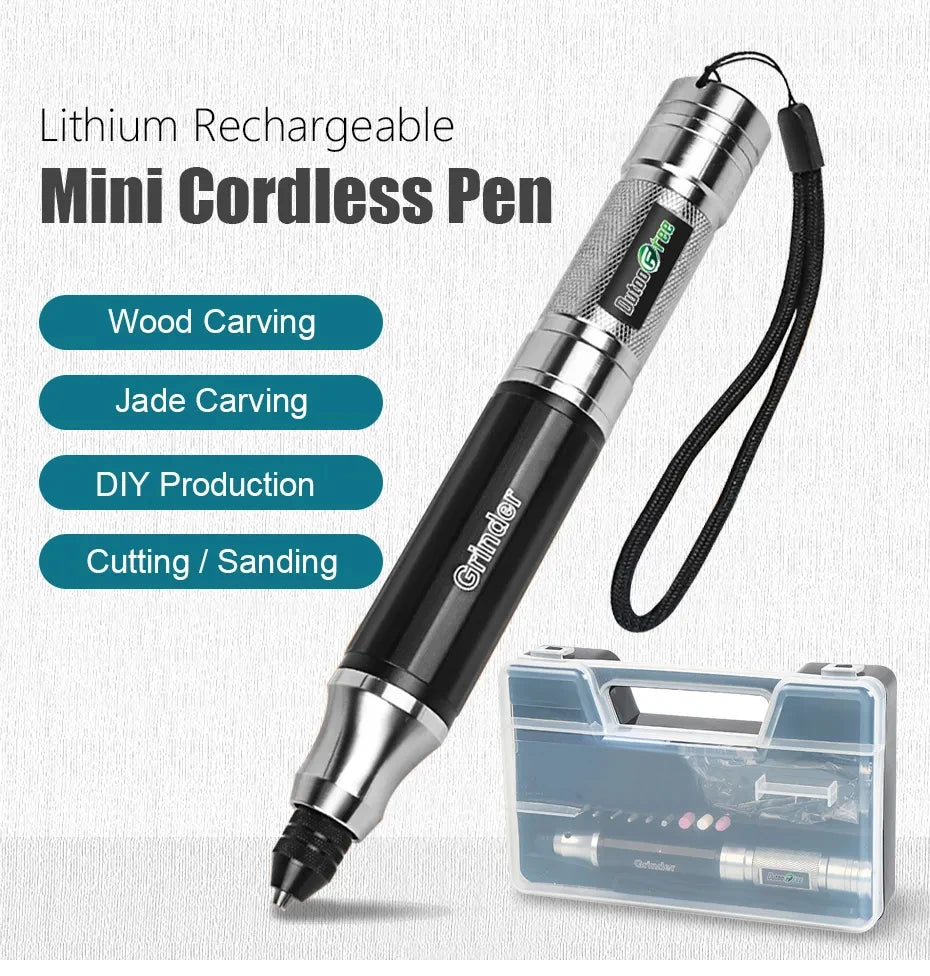 3.7V Mini Cordless Electric Drill Grinder Engraver Pen Grinder Mini Drill Electric Rotary Tool Grinding Machine 35W