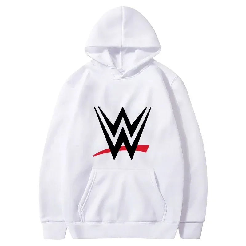 Nouveau sweat à capuche ample avec logo WWE imprimé, pulls à la mode pour hommes et femmes, sweat à capuche décontracté, sweat à capuche long pour hommes