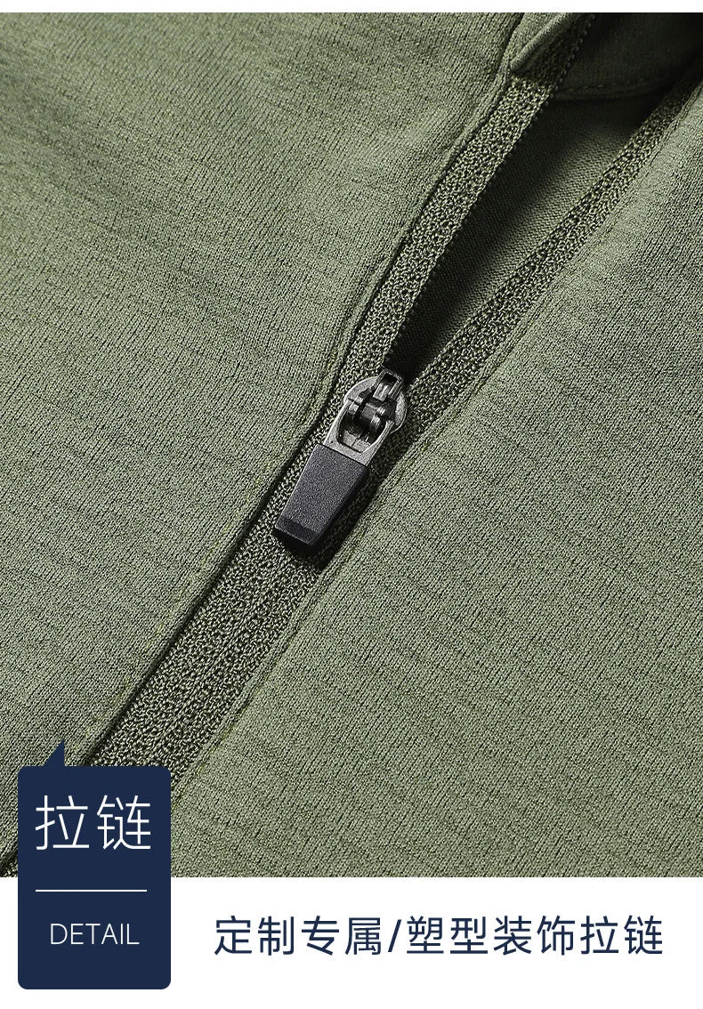 Herren Langarm Performance Shirt mit halbem Reißverschluss – feuchtigkeitsableitendes, schnelltrocknendes Sport-Polo für Outdoor-Sportarten & Fitnesstraining