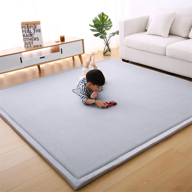 Bodenmatte 3 cm dick, weiche Sitzunterlage für Schlaf-Bodenmatratzen, Wohnzimmer-Kühlmatten zum Krabbeln, rutschfest, maßgefertigte Tatami-Matte