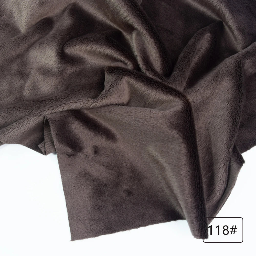 5mm Plüschstoff Verkauf unelastisch 45x50cm Kurzhaar Plüschstoff Kunstfell Polyesterfaser DIY Plüsch Nerzstoff