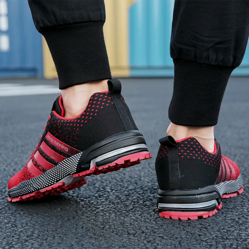 Men Outdoor Sneakers Summer Breathable Shoes for Men Lightweight Sneakers Comfortable Sports Walking Training Running Shoes