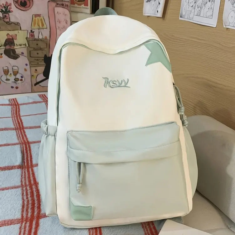 Nouveau Sac à Dos de Collège Imperméable pour Femme, Grande Capacité, Sacs d'École Tendance pour Ordinateur Portable, Joli Sac de Voyage pour Fille, Cool