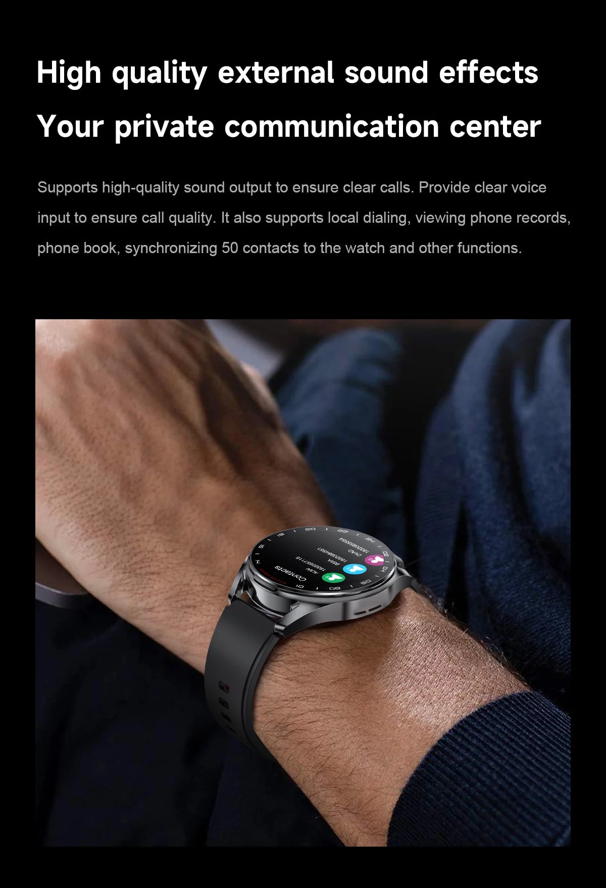 2025 Neue NFC Herren Smartwatch Bluetooth-Anruf Herzfrequenzüberwachung HD Großbildschirm TWS 2-in-1 Sport-Trajektorie Damen Smartwatch