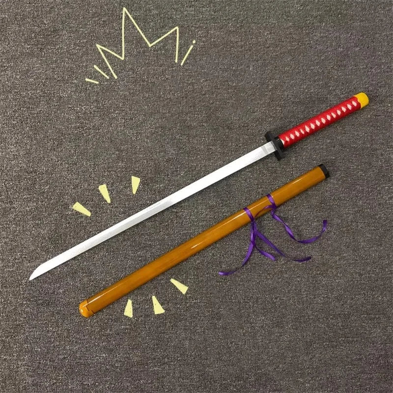 104cm Okkotsu Yuta Katana Jujutsu Kaisen Cos Cosplay Requisiten Schwert Ninja Messer Realistische japanische Katana Samurai Säbel Spielzeug Anime Geschenk