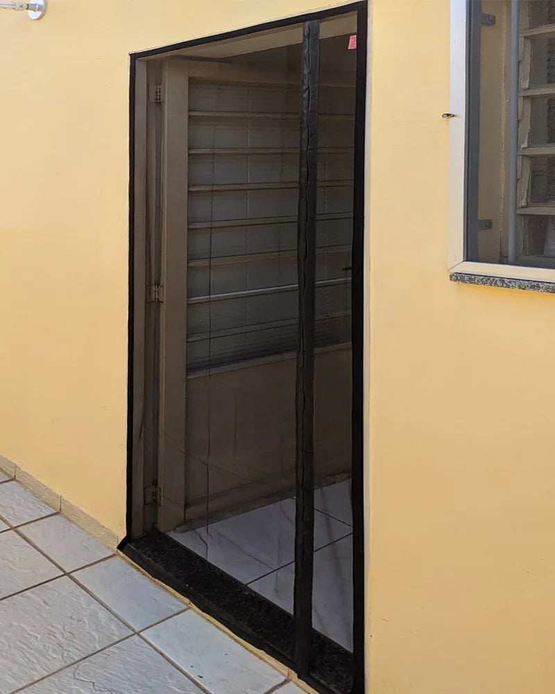 DTGJ Magnetic Door Screen,Black Side Door Magnetic Mosquito Net,Insect Proof Flight,Summer and Kitchen Indoor Invisible Net