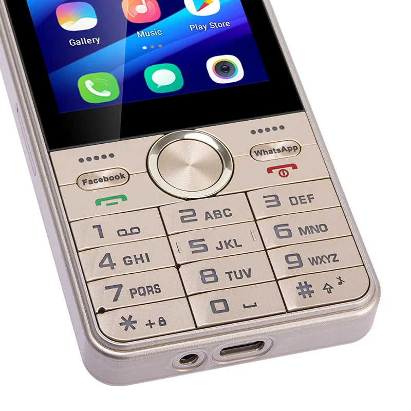 UNIWA HOPE XS17 4G Touch Screen Keypad Phone Android 8.1 Dual SIM Card 3.5 Inch 2GB RAM+16GB ROM 2500mAh Cellphone Whatsapp GPS