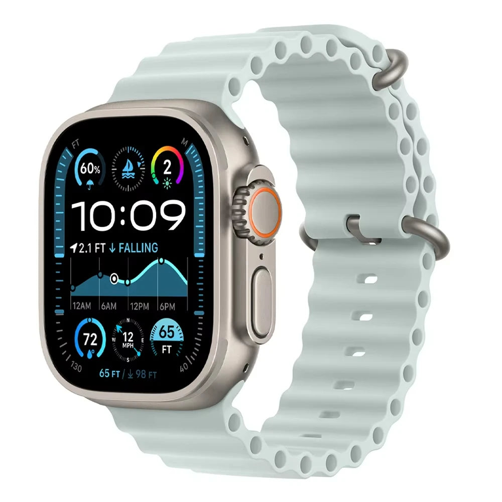 Offizielles Ocean Armband für Apple Watch Ultra 3 2 49mm 46mm 44mm 40mm 42 41 45 Sportarmband iWatch Series 11 10 9 7 8 6 SE3