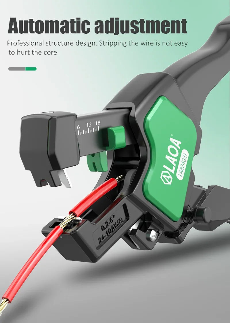 LAOA industrial fast automatic wire stripping pliers electrician specific multifunctional pliers wire cutting and pressing tools