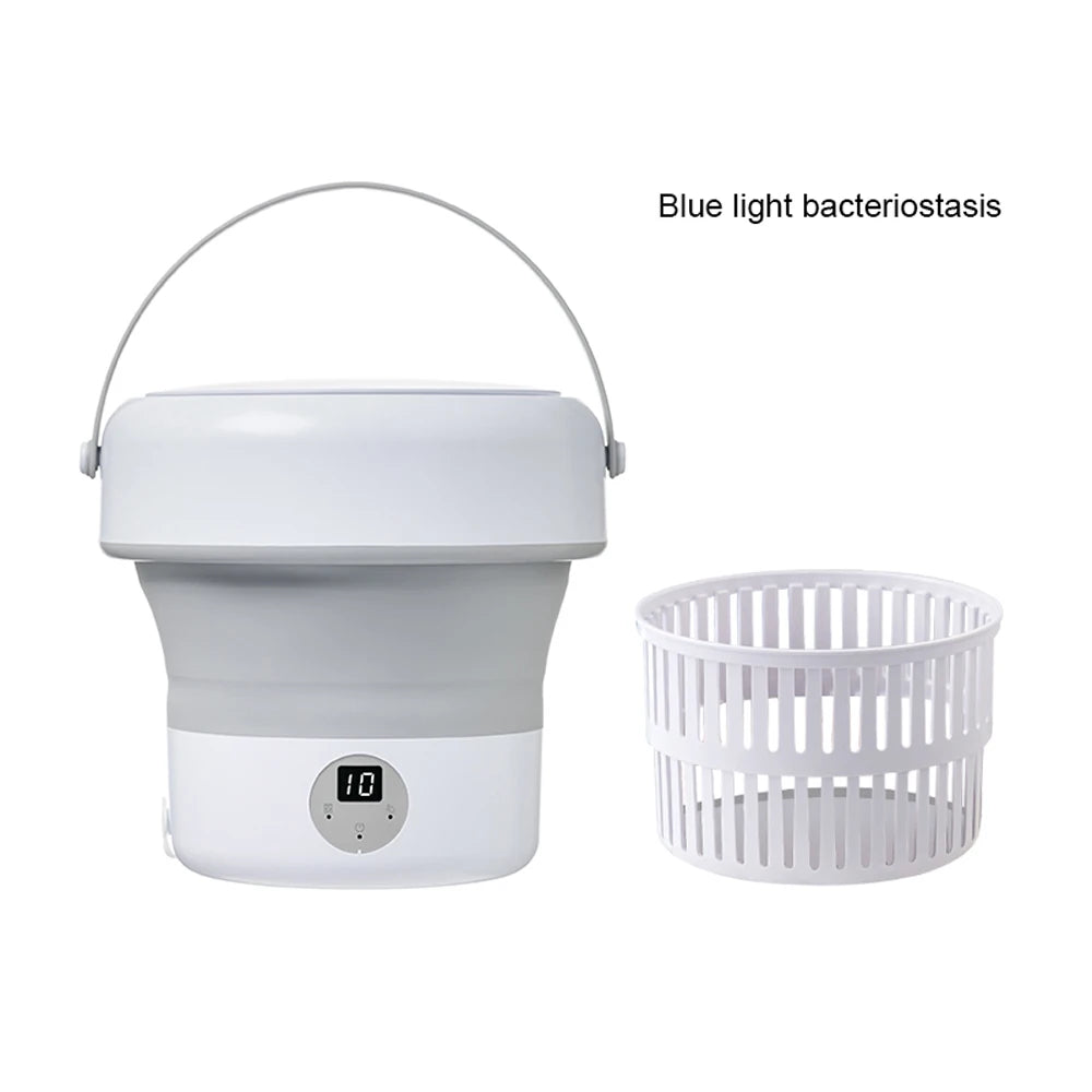 6L 11L Faltbare tragbare Waschmaschine mit Schleudertrockner für Kleidung, Reisen, Zuhause, Ultraschall-Unterwäsche, Socken, Mini-Waschmaschine 110V 220V