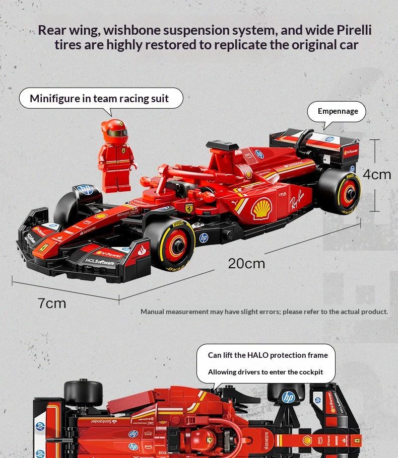 Célébration de Noël Lego 77242 Voiture de Course F1 Ferrari SF-24 Jouets pour Enfants Cadeau de Noël