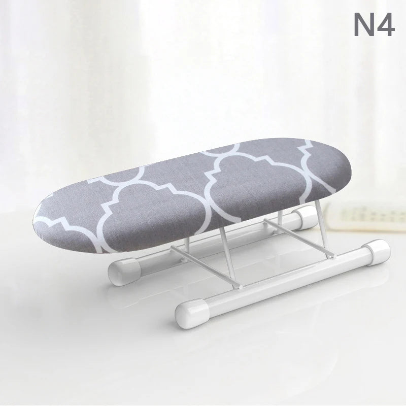 Folding Mini Ironing Board with Folding Legs Portable Household Clothes Ironing Rack Home Supplies Heat Resistant Ironing Cover