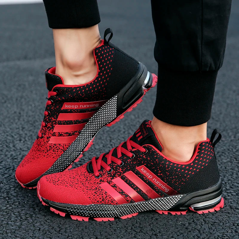 Men Outdoor Sneakers Summer Breathable Shoes for Men Lightweight Sneakers Comfortable Sports Walking Training Running Shoes