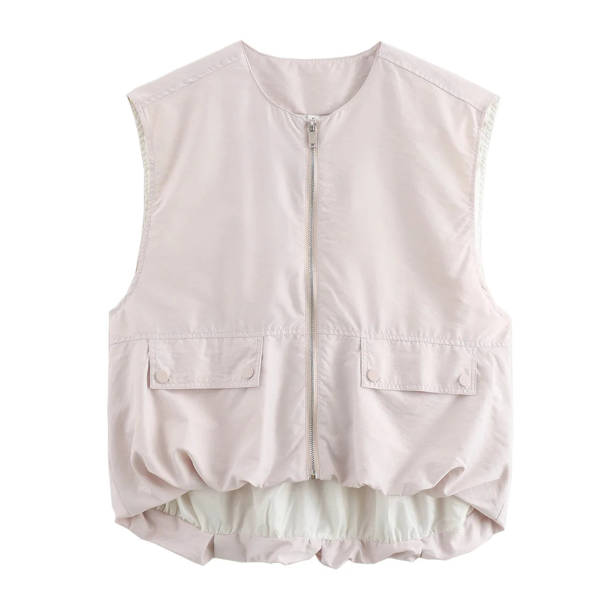DUOPERI Damen Mode Lockere Ärmellose Weste O-Ausschnitt Weibliche Schicke Freizeit-Oberteile Tank-Top