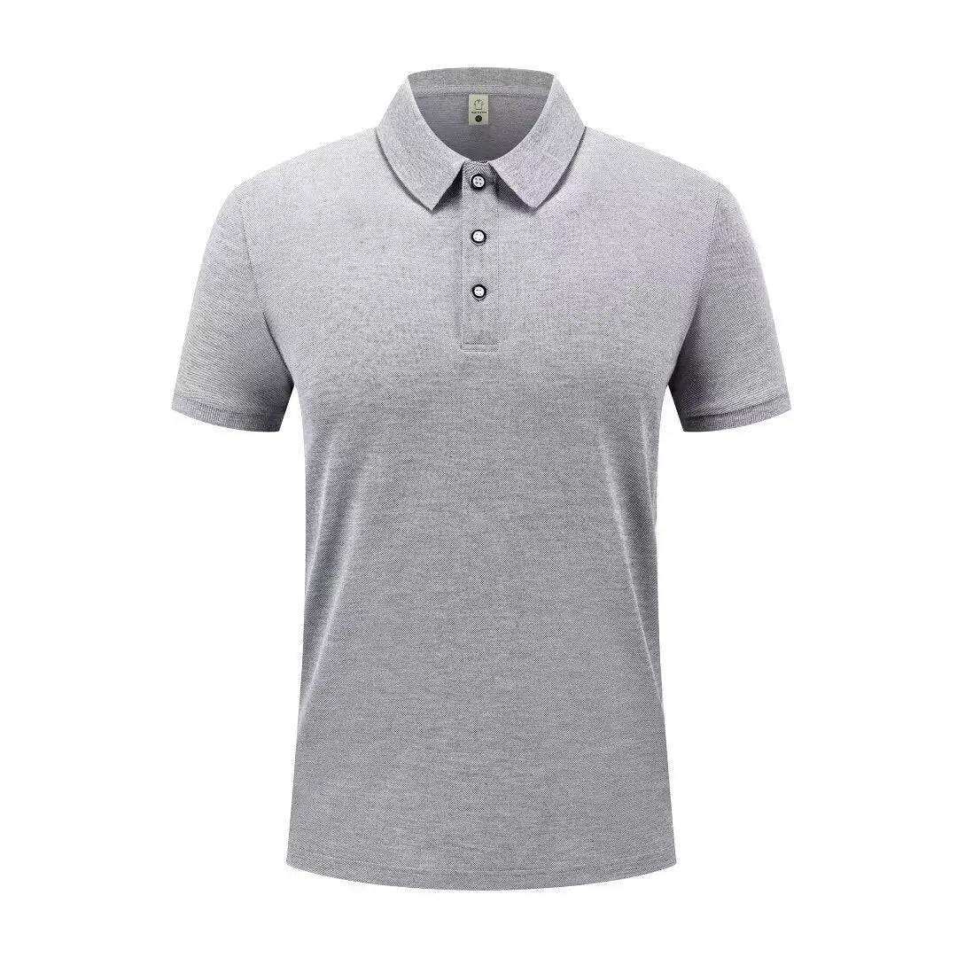 Summer Casual Sports Quick-drying Lapel Short-sleeved POLO Shirt 23 Solid Color Shirt Cycling Suit Fitness Suit For Men S-4XL