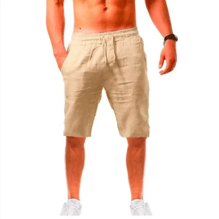 ropa hombre baggy pants Pantalon décontracté en coton et lin pour hommes, respirant, ample, Streetwear, Jogging, Automne, Été