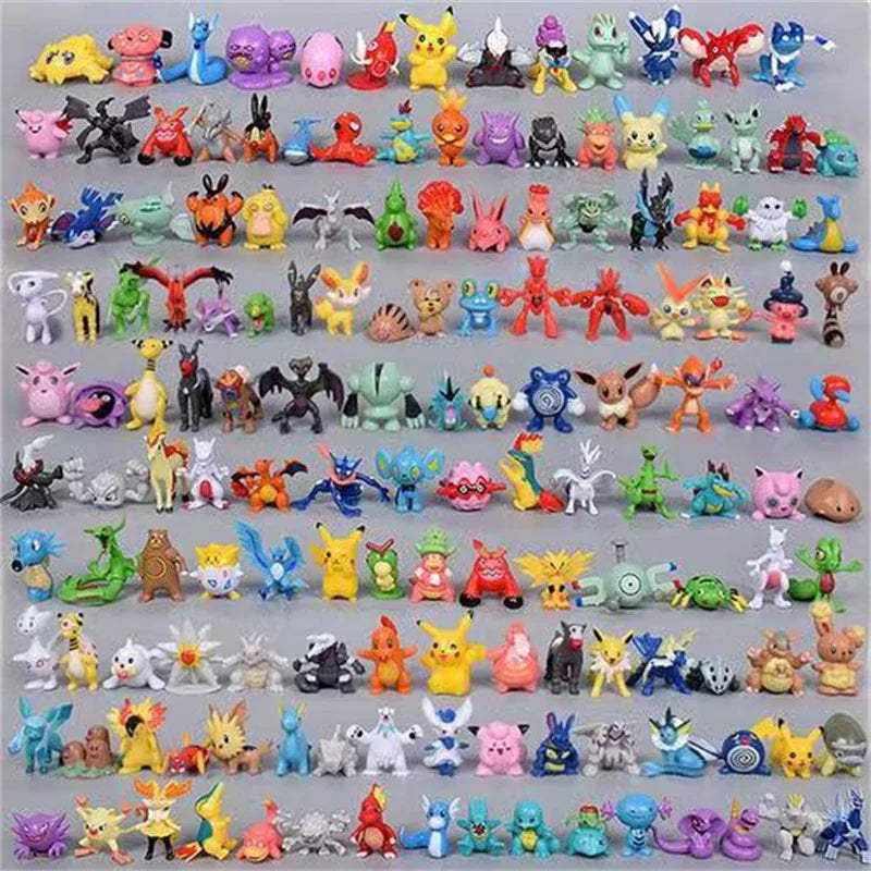 3-144 PCS Figure set Gift Box Christmas Gift Action Toys Genuine  Anime Figure Pokemon Toys For Children
