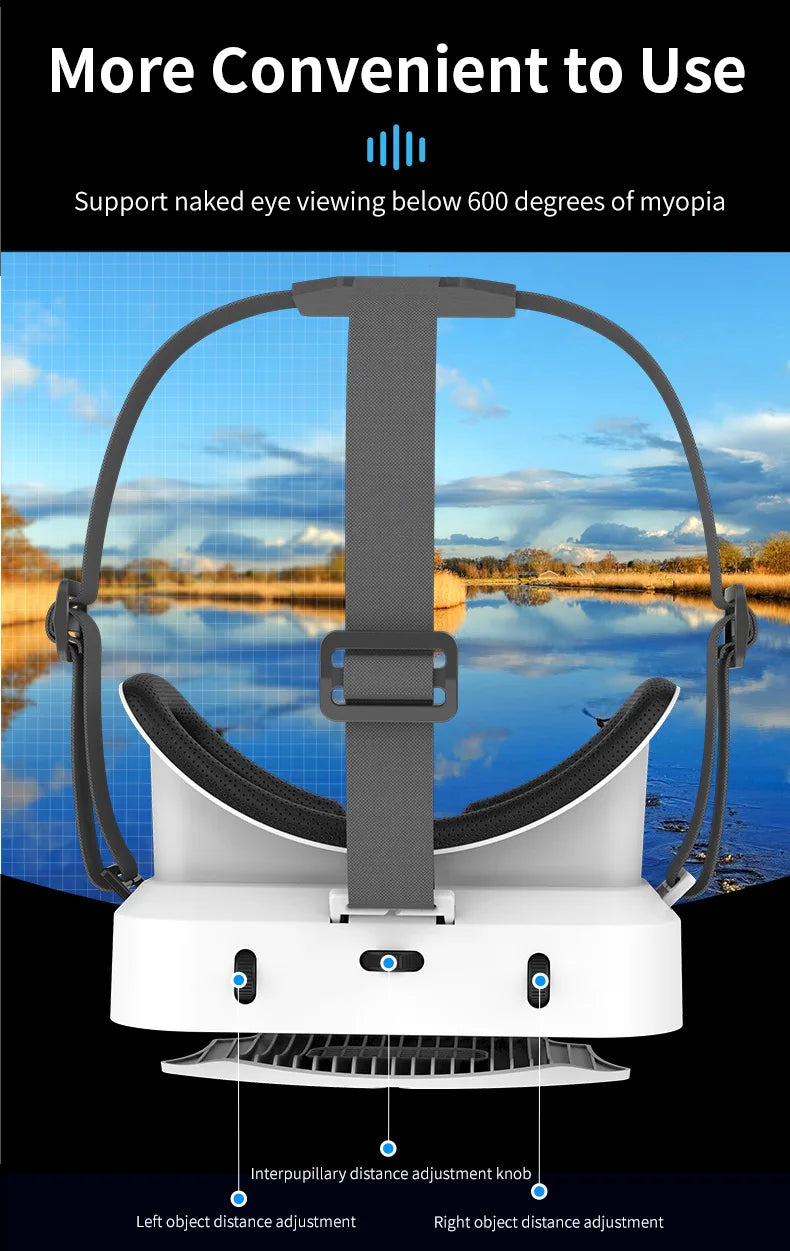 Shinecon Viar Virtual Reality VR Glasses Headset 3D Device Helmet Goggles Lenses For Smartphone Smart Phone Game Cell Mobile Set