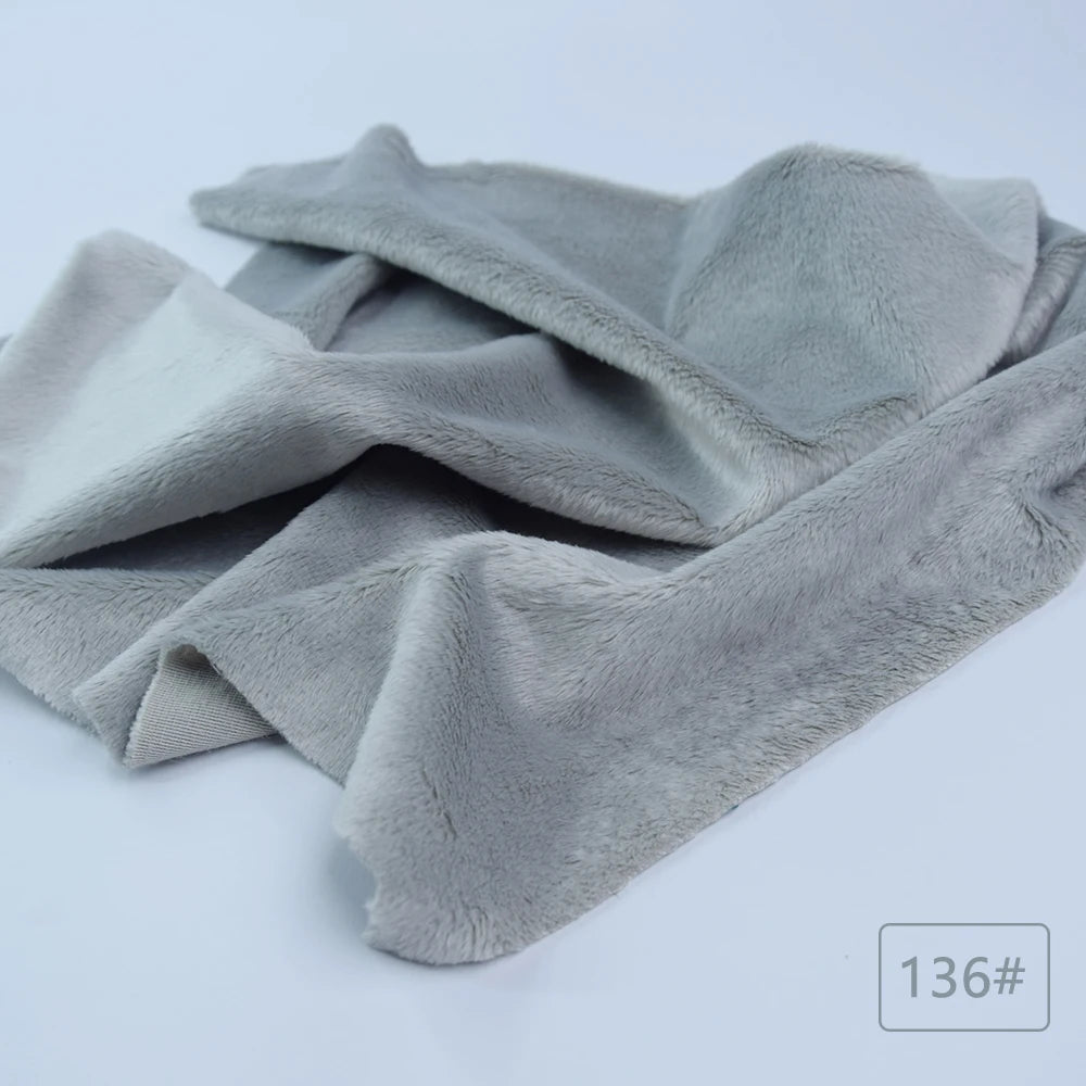 5mm plush fabric sales non elastic 45x50cm short hair plush fabric artificial fur polyester fiber DIY plush mink fabric