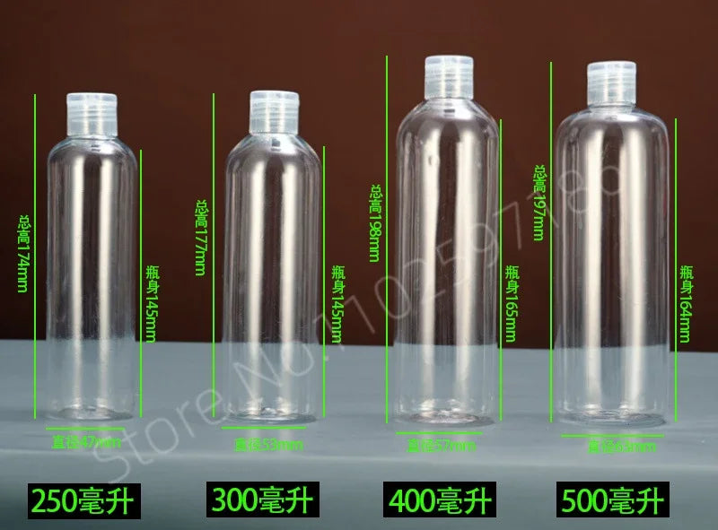Lot de 30/50/100 flacons compressibles en plastique de 5 à 120 ml avec bouchon à clapet, en PET, pour lotion, shampoing, échantillons cosmétiques, flacons de voyage