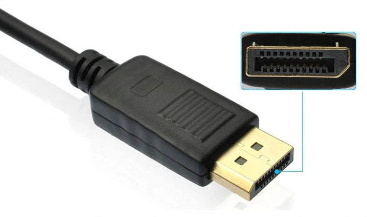 Convertisseur haute définition DP vers VGA DisplayPort à bande de cuivre, puce 1080P, adaptateur vidéo pour ordinateurs portables, ordinateurs, téléviseurs et moniteurs