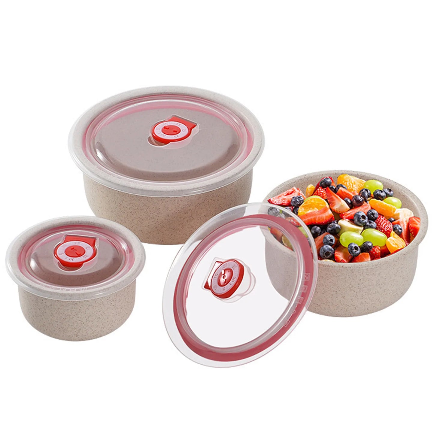 3 boîtes de conservation alimentaire Bento avec couvercle, boîtes de conservation micro-ondes pour cuisine, préparation de repas à emporter