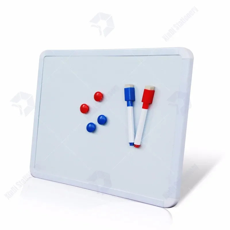 4 Stile magnetische Whiteboard 1pc PVC Rahmen Nachricht Whiteboard für Kühlschrank Rundecke Dekoration Nachricht Zeichentafel für Notizen