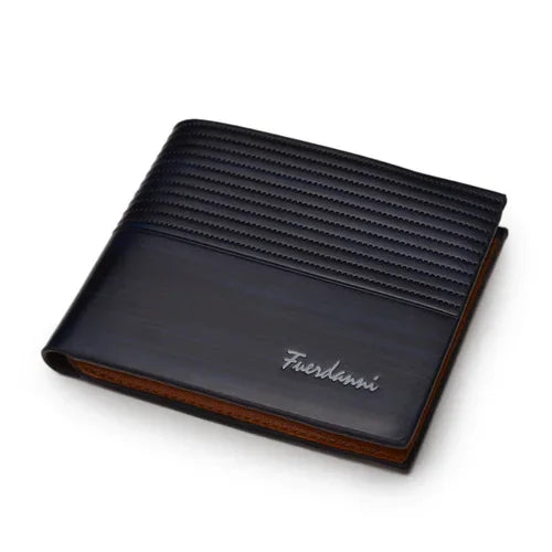 Neue Herren-Brieftasche Kurz Gefrostetes Leder Portemonnaie Retro Zweifach Faltbares Vertikales Portemonnaie Jugend Koreanisches Multi-Karten Portemonnaie 2022 Luxus Portemonnaie