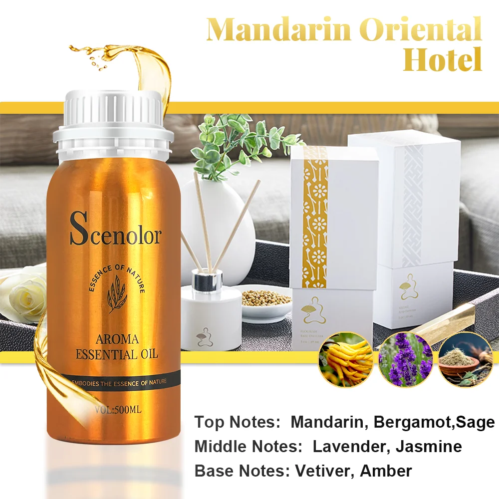 500ML Hotel Room Fragrance Diffuser for Home Air Freshener Scenting Device Air Purifier Humidifier Car Essential Oil Refil