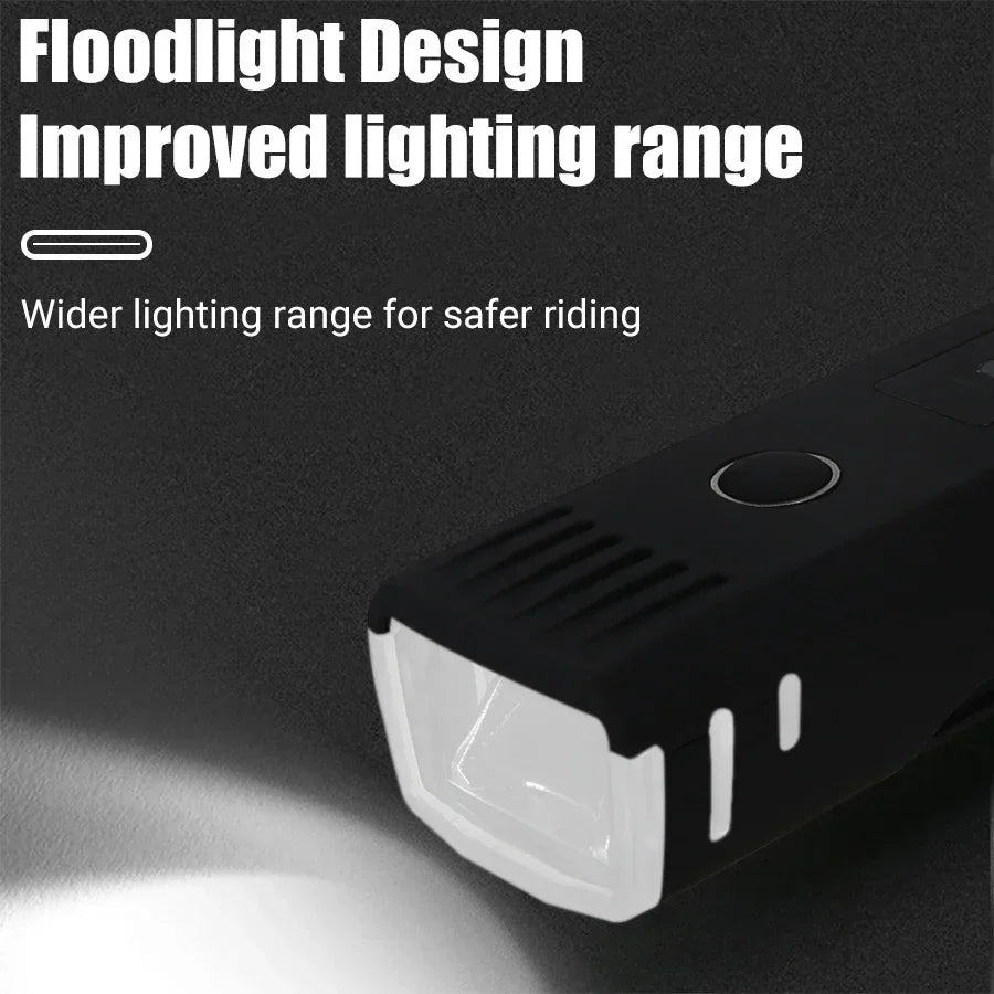 1000LM Bicycle Led Front Light LED USB Rechargeable Smart Sensor Rear Light Waterproof Bright Flashlight Safety Cycling Lights