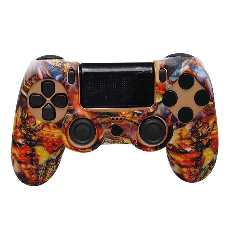 Coque de protection antidérapante en silicone souple pour manette SONY Playstation 4 PS4, compatible avec les gamepads PS4 Pro Slim