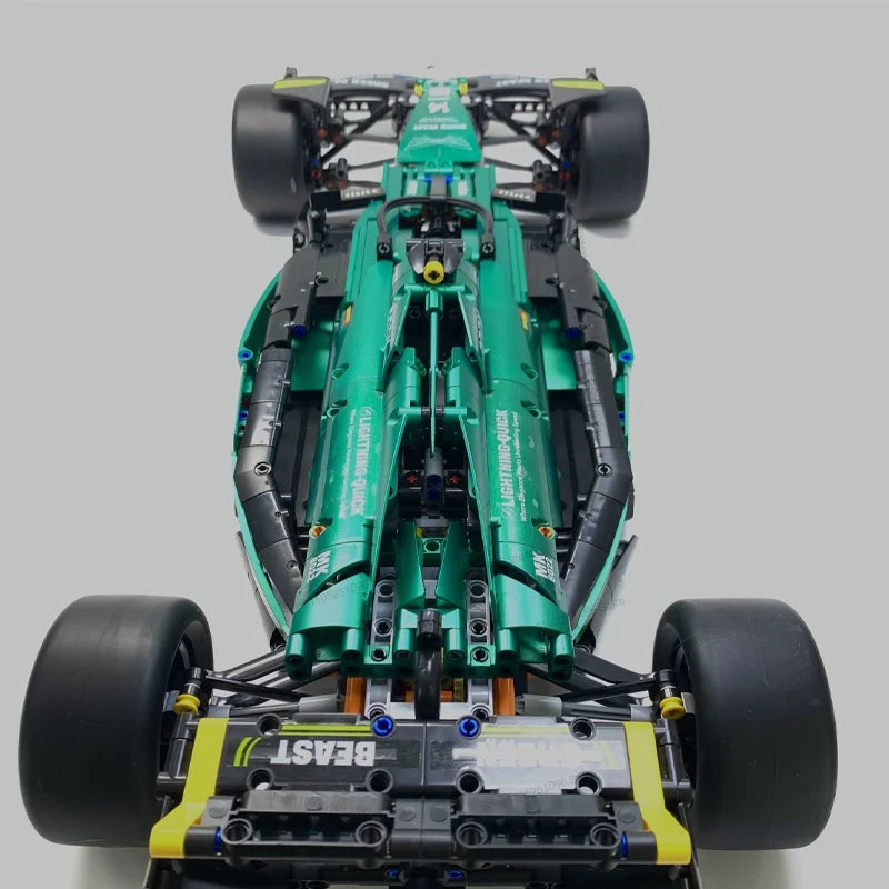 MK6022 1912PCS 1:8 New Technic Martin Aramco AMR25 Building Blocks MOC F1 Car DIY Assembly Model Set Toys Gifts for Boys Kids