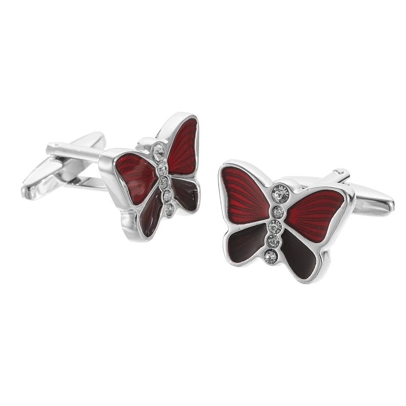 Klassische französische Herrenhemden Manschettenknöpfe, niedliche Tiere, Schmetterling, Schildkröte, Hund, Hufeisen, Manschettenknöpfe, Business-Anzug, Accessoires, Schmuck