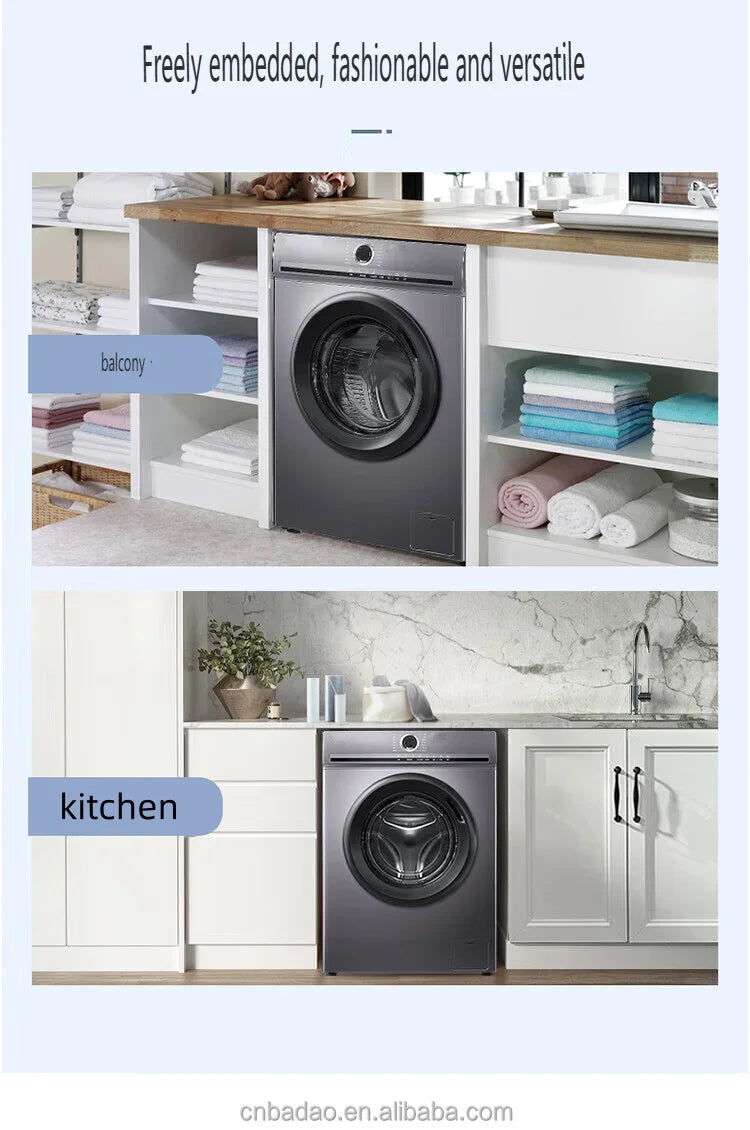 Household  Washer & Dryer 10KG Combo 2 in 1 Washing Machine