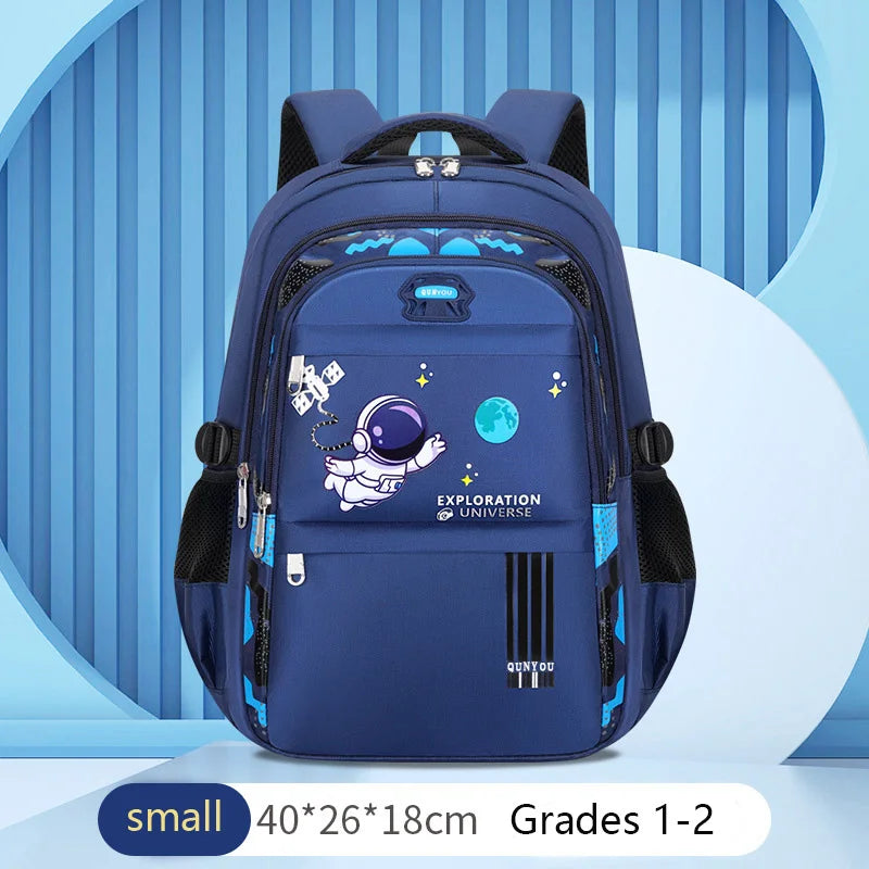 Kinderrucksack Schultaschen für Jungen Astronauten-Schulrucksack Wasserdichte Grundschultasche Mochila Infantil